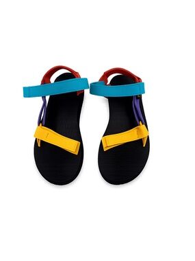 Retro Rainbow Teva Platform Sport Sandals 🌈